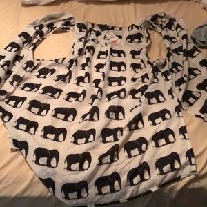 Beautiful elephant print blousy vest